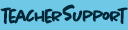 Light blue button with the text TEACHER SUPPORT in dark, hand-drawn typography.